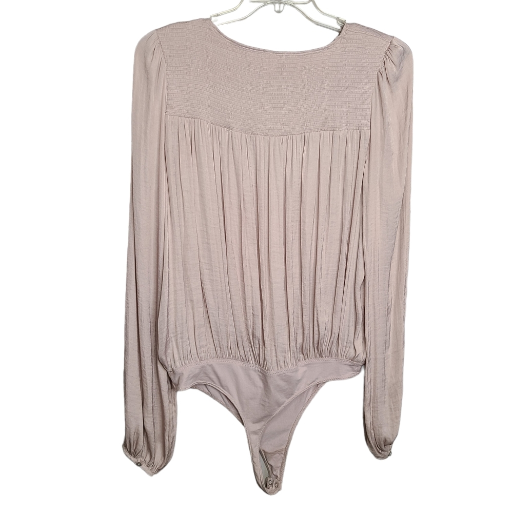 Intimately Free People Smokin and Rockin Light Blush Bodysuit EUC Size Large - Picture 7 of 11